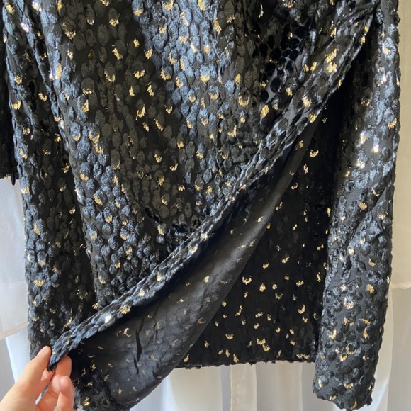 A.L.C. • Jane Metallic Velvet Burnout Mini Dress - Picture 11 of 16